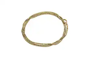 Goud - Een Venetiaans schakelcollier, 14 kt Hollands gekeurd verkocht voor € 495!