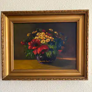 Henriette Hubregtse-Lanzing - Prachtig bloemstilleven kopen? Bied vanaf 45!