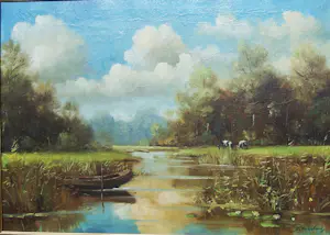 Onbekend - Hollands polderlandschap. kopen? Bied vanaf 20!