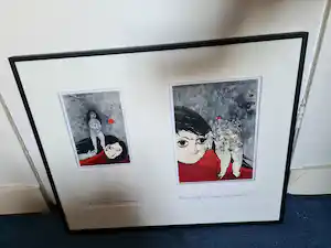 Ans Wortel - "met 't hoofd als bodem.." en "tussen kop en romp er wezen..." verkocht voor € 160!