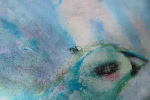 Onbekend - Acryl op papier, Compositie met figuren - Ingelijst (Zeer Groot) kopen? Bied vanaf 70!
