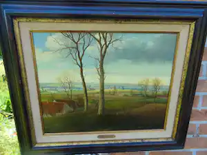 Gies Cosyns - Open landschap met bomen verkocht voor € 200!