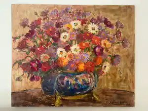Marcel Azema-Billa - Jardinière aux fleurs kopen? Bied vanaf 75!