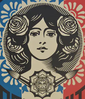 Shepard Fairey - LIBERTÉ, ÉGALITÉ, FRATERNITÉ - gesigneerd kopen? Bied vanaf 20!