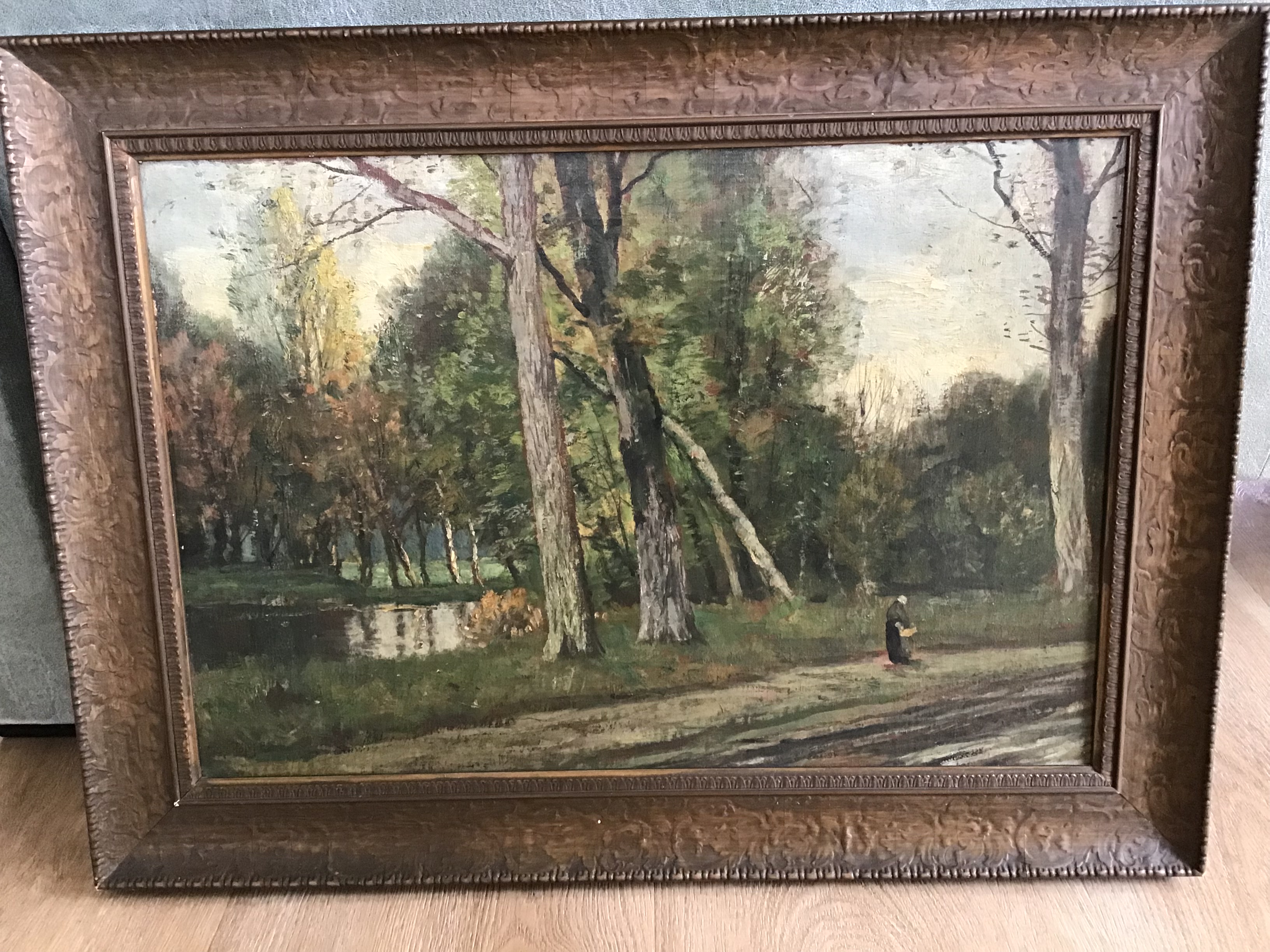 Bernard Ferdinand Hoppe - Landschap met bomen en water kopen? Bied vanaf 100!