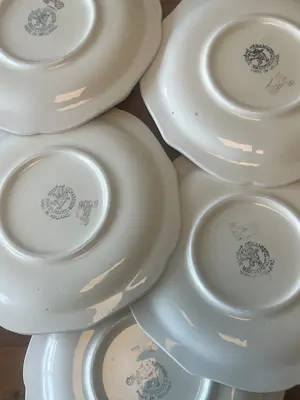 Societe Ceramique - Serveerset - 1939 - 1 grote en 8 kleine borden kopen? Bied vanaf 50!