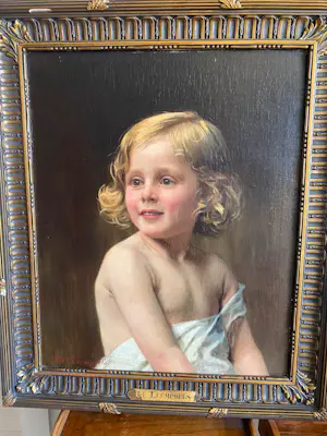 Jef Leempoels - Kinderportret kopen? Bied vanaf 500!