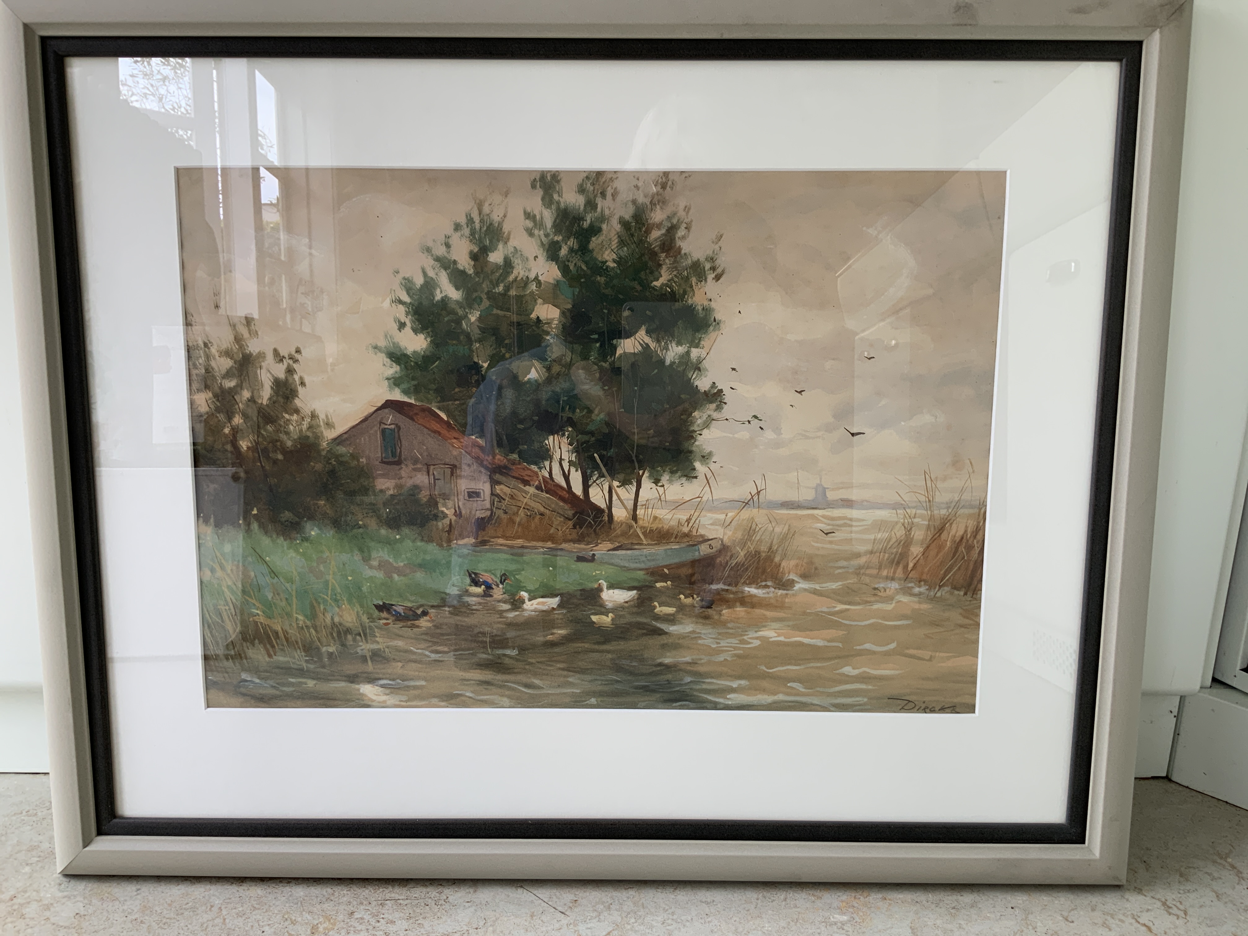 Anton Dirckx - Hollands waterlandschap kopen? Bied vanaf 200!