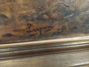 Onbekend - Groot schilderij met paarden kopen? Bied vanaf 20!