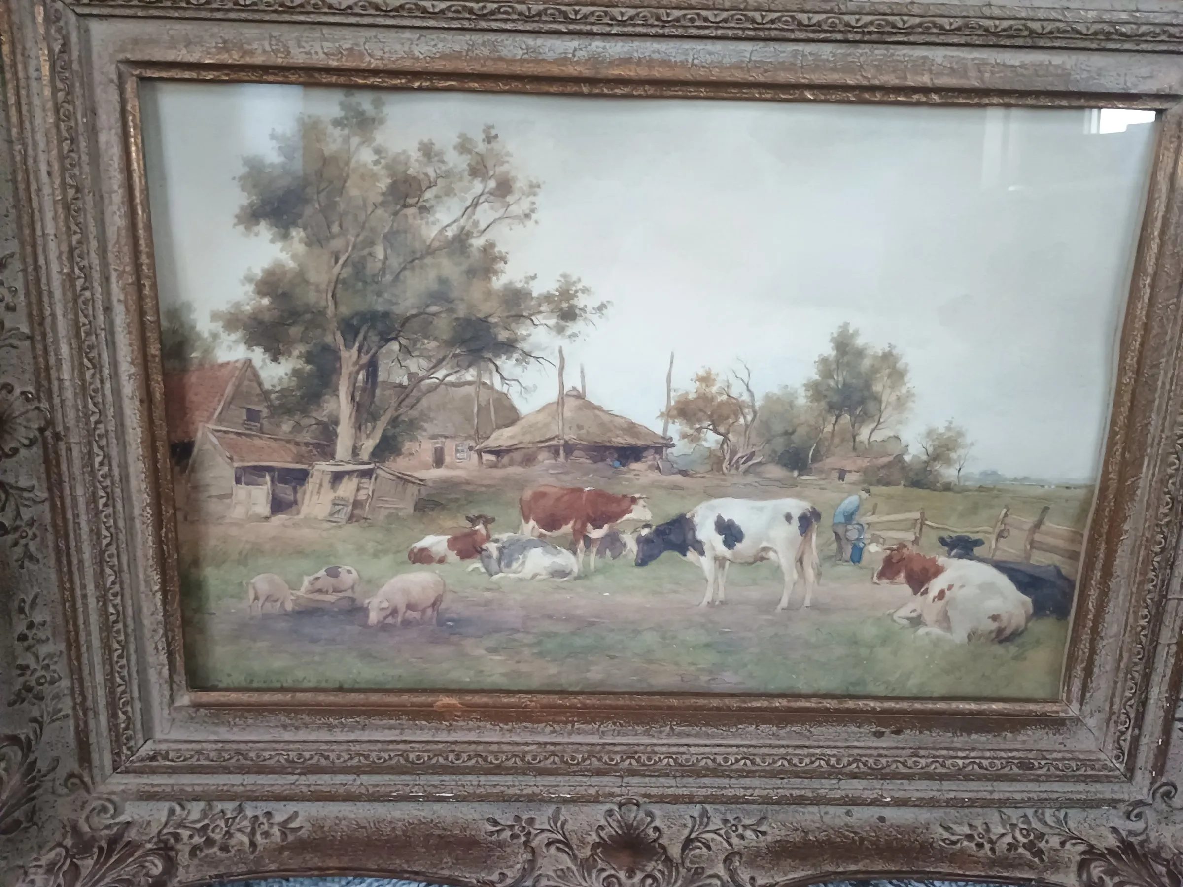 Adrianus Johannes Groenewegen - Koeien in een landschap kopen? Bied vanaf 450!