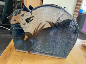 Onbekend - keramiek vaas - kat kopen? Bied vanaf 40!