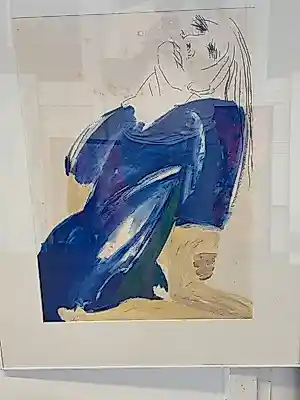 Jacqueline de Jong - Vrouw in blauw kopen? Bied vanaf 70!