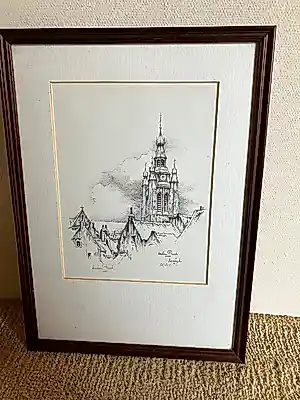 Anton Pieck - Kortrijk - Litho 32/200 kopen? Bied vanaf 115!