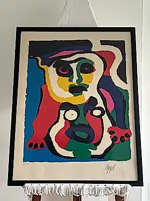 Karel Appel - Figuur compostie - épreuve d'artiste kopen? Bied vanaf 900!