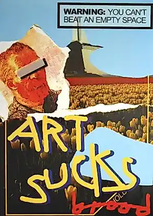 Herman Brood - Protesposter ART SUCKS kopen? Bied vanaf 35!