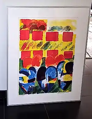Jan Cremer - l'Histoire des Coeurs (groot werk, mooi gelijst) kopen? Bied vanaf 295!