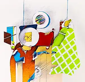 Pierre van Soest - Grote, in kleine oplage (60) gemaakte kleuren zeefdruk - potloodgesigneerd kopen? Bied vanaf 40!