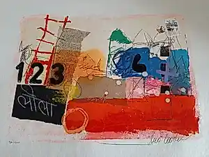 Theo Koster - Zeefdruk, collage 123 kopen? Bied vanaf 35!
