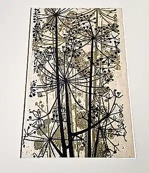 Akke Sins - grote 1971 kleuren linosnede "scherm bloemen" oplage (100) - potloodgesigneerd kopen? Bied vanaf 69!