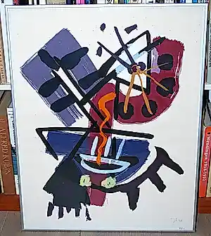 Jac Gijzen - abstracte litho - oplage 100 kopen? Bied vanaf 20!