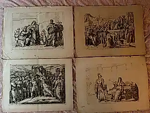 Bartolomeo Pinelli - Bartolomeo Pinelli (1781–1835) – 4 etsen uit Istoria Romana – 1817–1819 kopen? Bied vanaf 100!