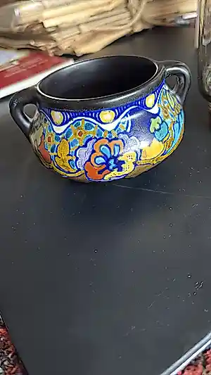 Plateelbakkerij Zuid-Holland - Corona twee-orig potje kopen? Bied vanaf 30!