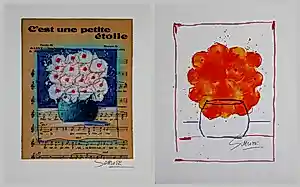 Wilhelm Schlote - Twee handgesigneerde giclées: Bouquet, Une petite étoile kopen? Bied vanaf 29!
