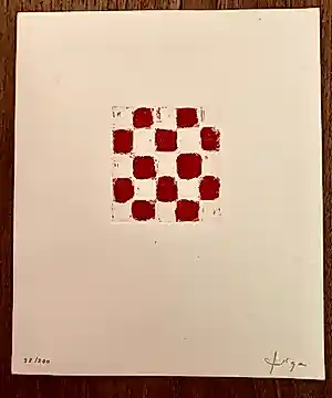 JCJ VANDERHEYDEN - Red Checkerboard kopen? Bied vanaf 150!