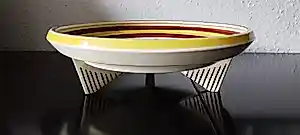 Societe Ceramique - Vintage Art Deco fruitschaal, terrine keramiek kopen? Bied vanaf 69!