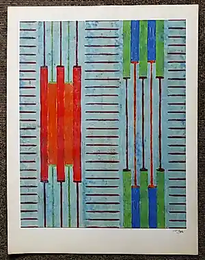 Ton Pape - Abstracte compositie kopen? Bied vanaf 65!