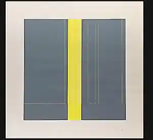 Luc Peire - Compositie grijs/geel kopen? Bied vanaf 445!