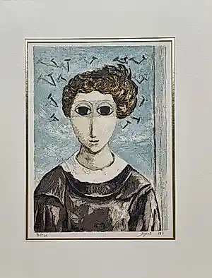 Yosl Bergner - "Figure With Nails In The Sky" kopen? Bied vanaf 245!