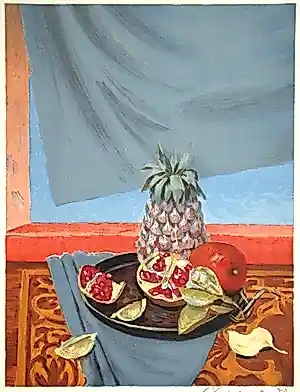 Roger Chapelain-Midy - Stilleven met ananassen en groen – Originele lithografie – 1961 – Handgesigneerd kopen? Bied vanaf 60!