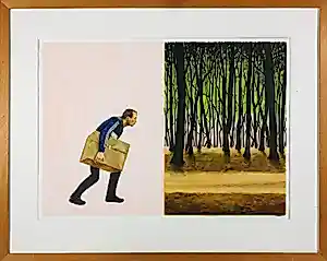 Erlend Steiner Lovisa - Gouache, Op zoek - Ingelijst kopen? Bied vanaf 150!