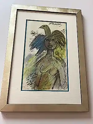 Corneille - Fantasierijke vrouwfiguur met vogelachtige vormen kopen? Bied vanaf 150!