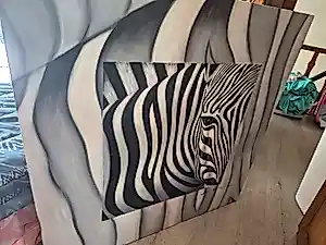 Lee Reynolds Burr - Zebra zwart wit kopen? Bied vanaf 85!