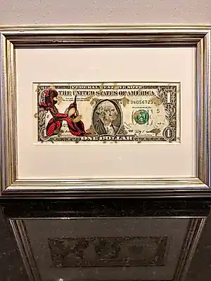 Death NYC - "Dollar Balloon Dog" 2013 ingelijst met COA kopen? Bied vanaf 65!