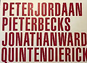 Peter Jordaan - & Pieter Becks & Jonathan Ward & Quinten Dierick kopen? Bied vanaf 60!