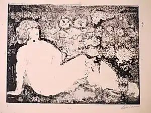 Livinus van de Bundt - Zittend Naakt - Litho kopen? Bied vanaf 50!