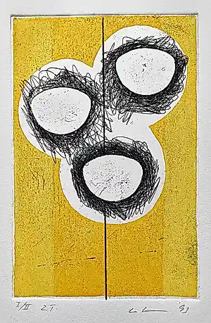 Thomas Ankum - Ets, zonder titel, mint 1993, oplage 2 ex. kopen? Bied vanaf 60!