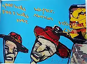 Herman Brood - Kleurenzeefdruk GOOFBALLS Handgesign. GROOT!!! kopen? Bied vanaf 375!