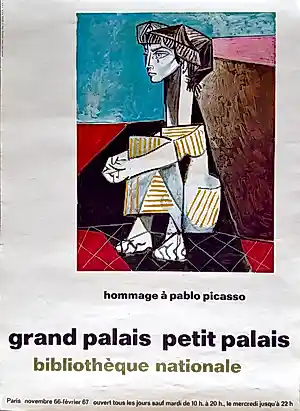 Pablo Picasso - Pablo Picasso – Affiche originale Hommage à Picasso 1966-67 – Grand Palais kopen? Bied vanaf 305!
