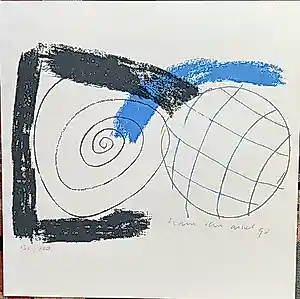 Hans van Arkel - Zeefdruk, hand gesigneerd ,1990 kopen? Bied vanaf 20!
