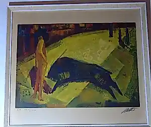 Wolf Reuther - Stierkampf Litho auf Bütten kopen? Bied vanaf 100!