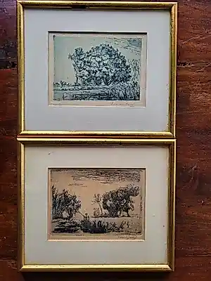 Pieter de Zwart - 2 landschappen. kopen? Bied vanaf 59!