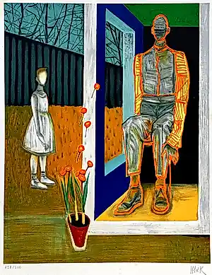 Hans Vandekerckhove - Tuin - Litho - Gesigneerd - 57x47 cm - 1999 kopen? Bied vanaf 65!