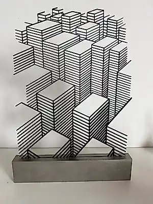 Jeroen Henneman - 3D object: TWENTYFIVE STAPEL | STACK 2013 verkocht voor € 625!