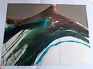 Lamar Briggs - Litho, Titel, "Tiva landschap". kopen? Bied vanaf 35!