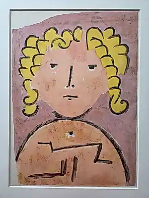 Paul Klee - Portret kind. Uit Verve. Druk Mourlot. Ingelijst.. kopen? Bied vanaf 219!