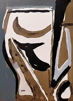 Bram van Velde - Abstracte compositie, litho in 5 kleuren kopen? Bied vanaf 250!